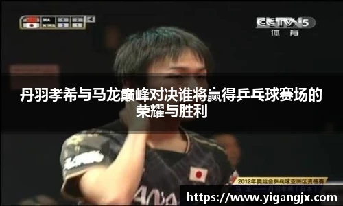 丹羽孝希与马龙巅峰对决谁将赢得乒乓球赛场的荣耀与胜利
