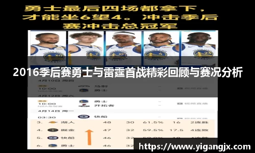 2016季后赛勇士与雷霆首战精彩回顾与赛况分析