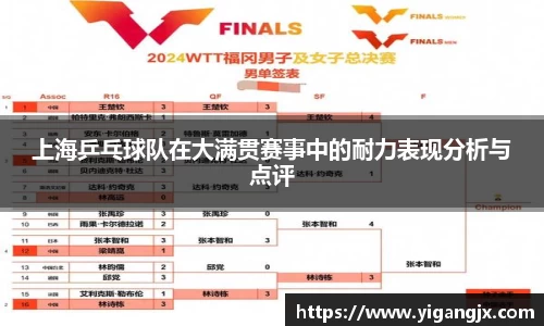 上海乒乓球队在大满贯赛事中的耐力表现分析与点评